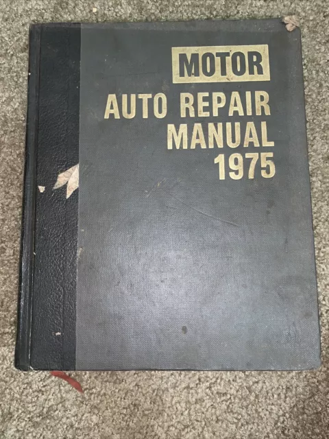 motor auto repair manual 1975