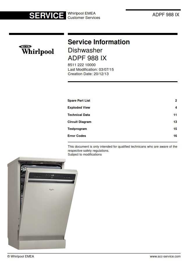 whirlpool dishwasher repair manual