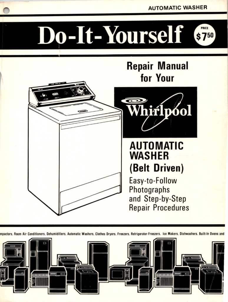 whirlpool top load washer repair manual