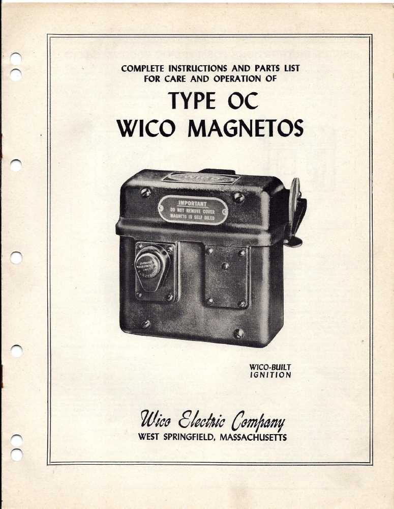 wico magneto repair manual