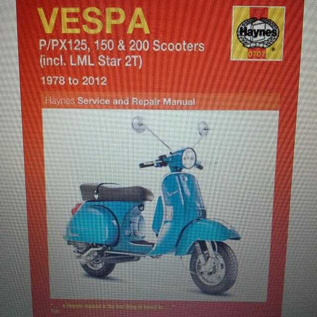 vespa scooter repair manual