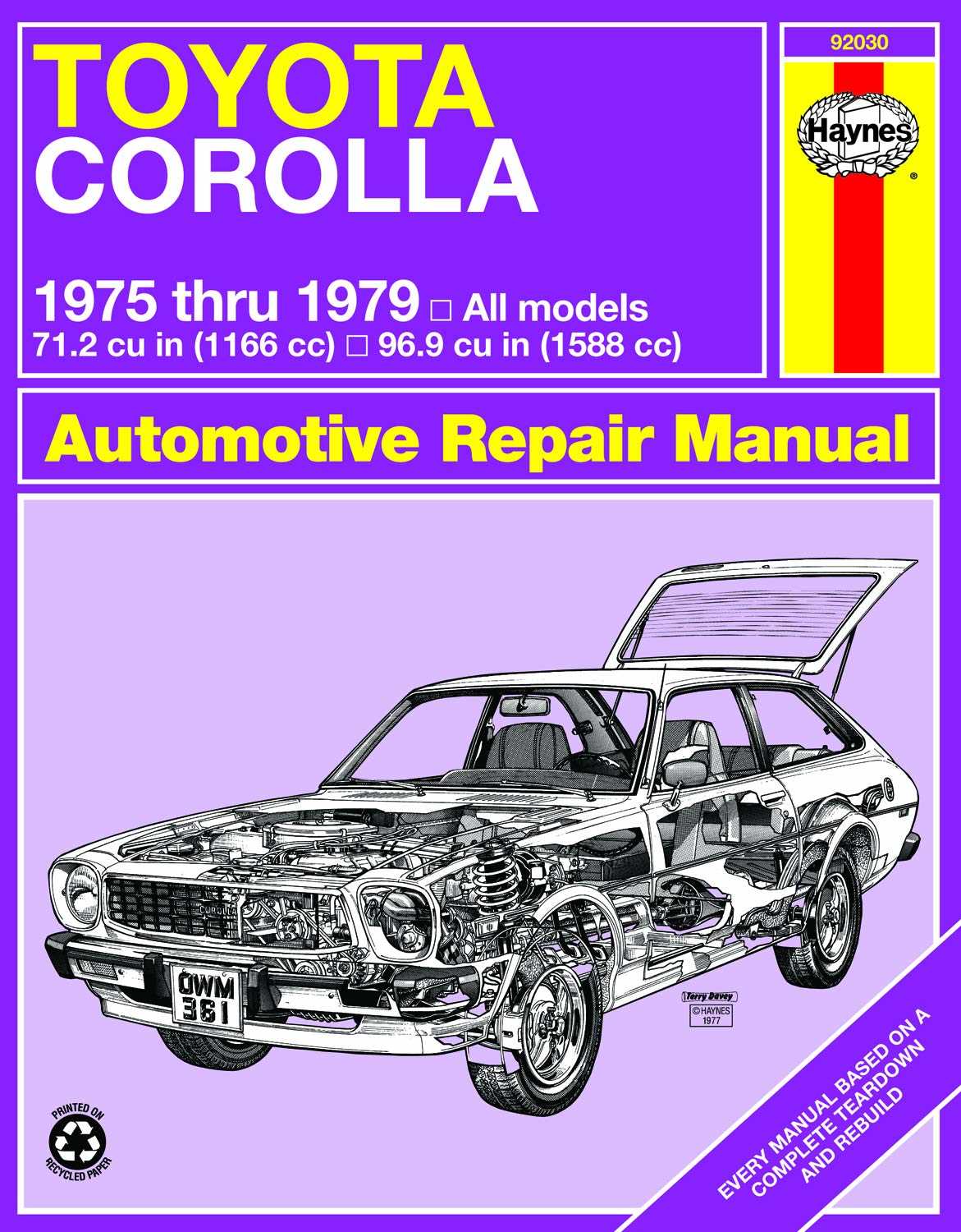 1998 toyota corolla repair manual