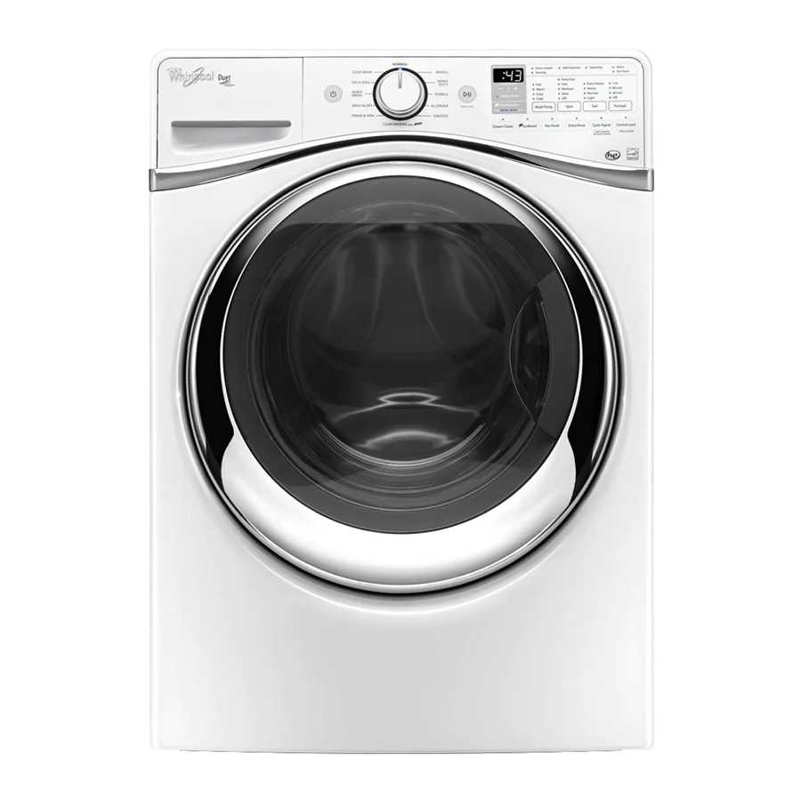 whirlpool duet washer repair manual