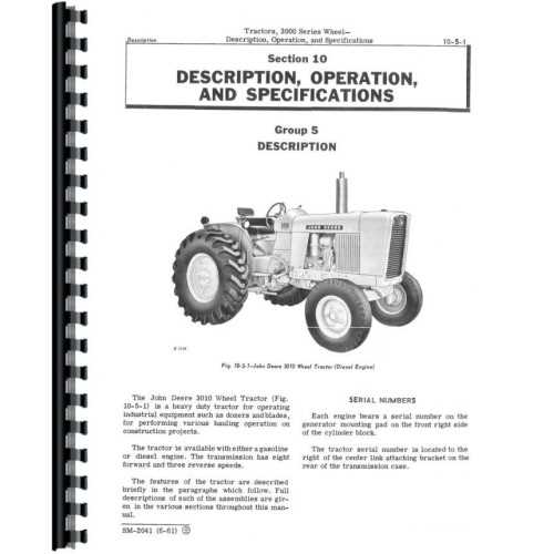 john deere 3010 repair manual