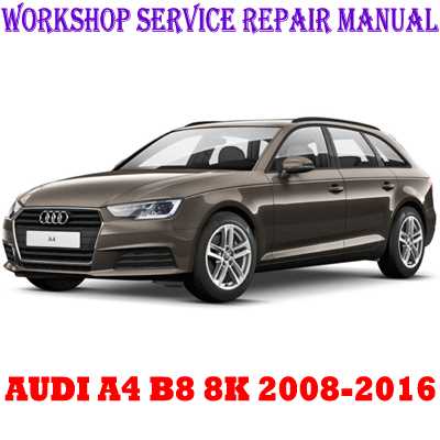 audi a4 b9 repair manual