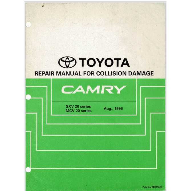 1996 toyota camry repair manual