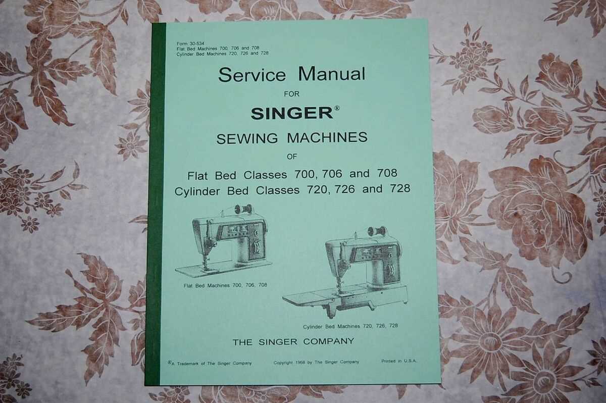 singer sewing machines repair manuals