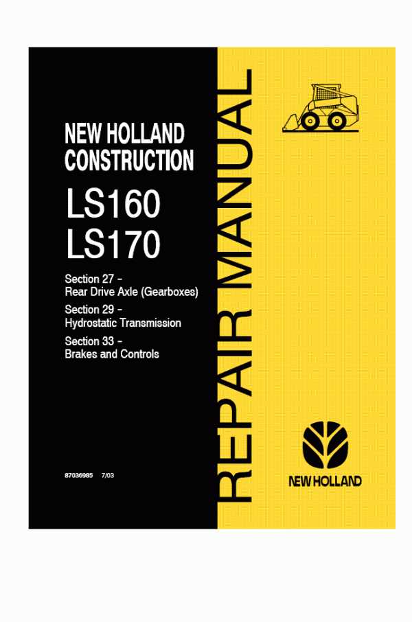 new holland ls170 repair manual