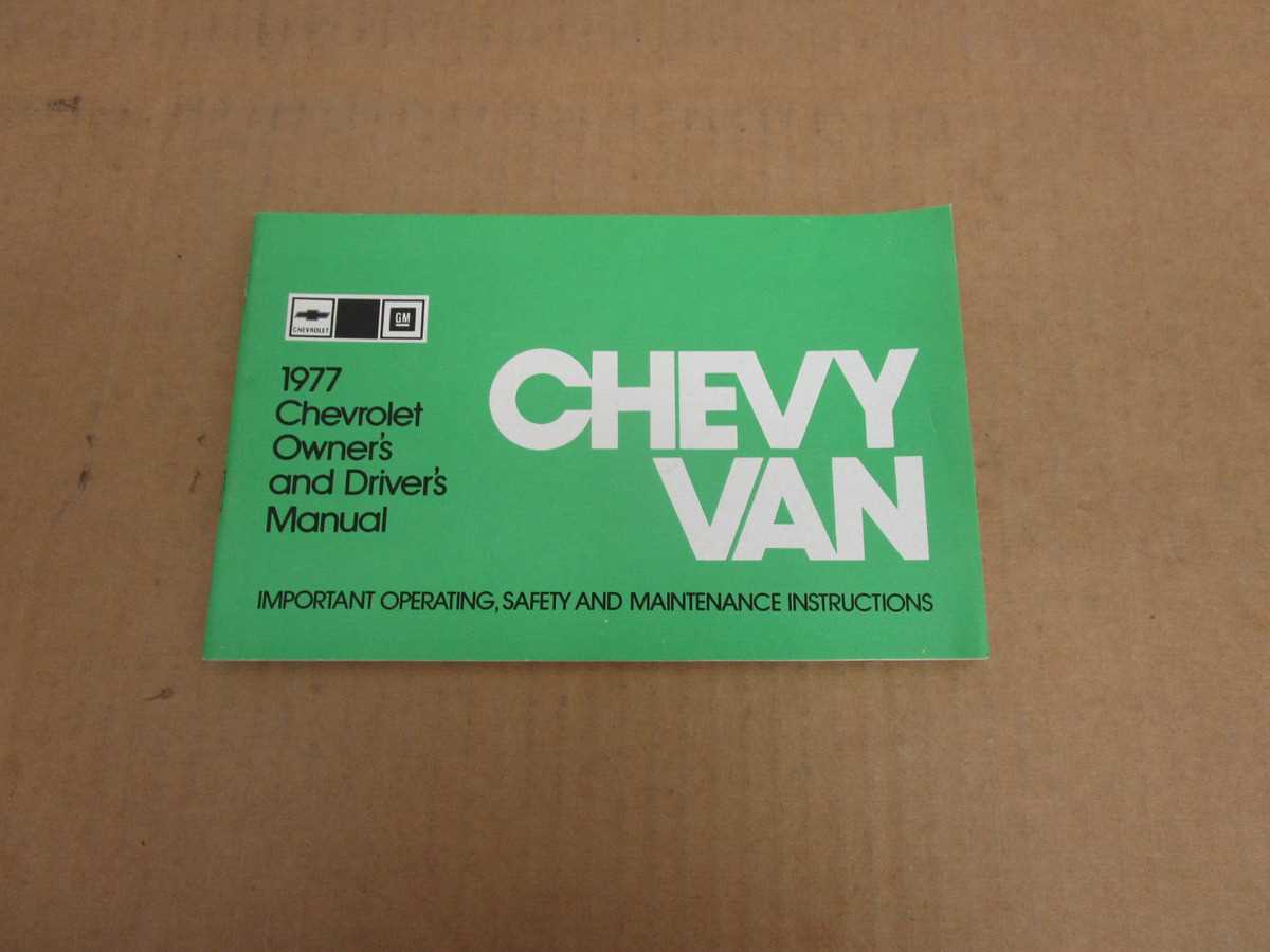 chevy g20 repair manual