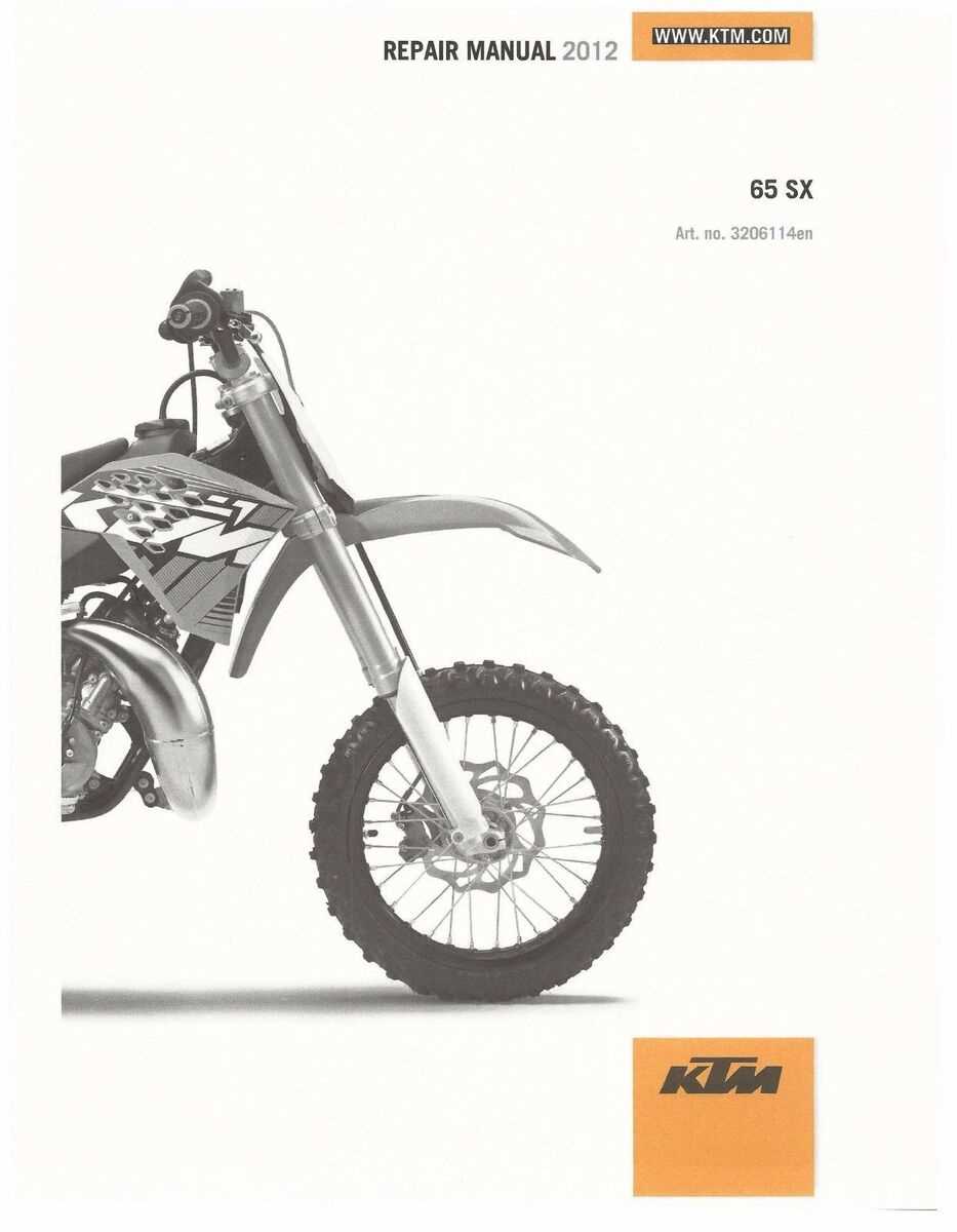 2004 ktm 65 sx repair manual