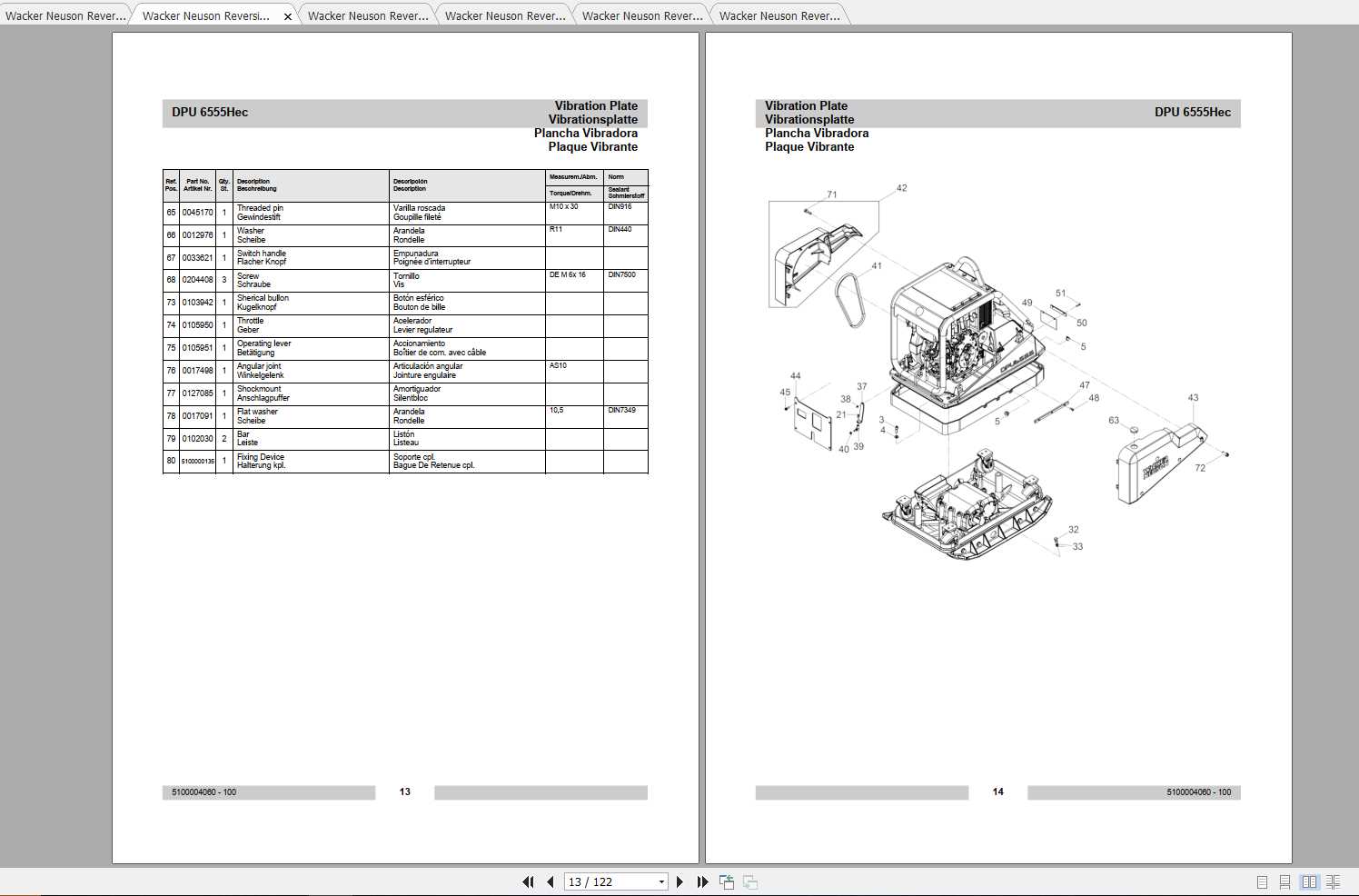 wacker neuson repair manual