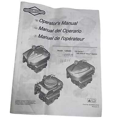 briggs stratton 126t02 repair manual