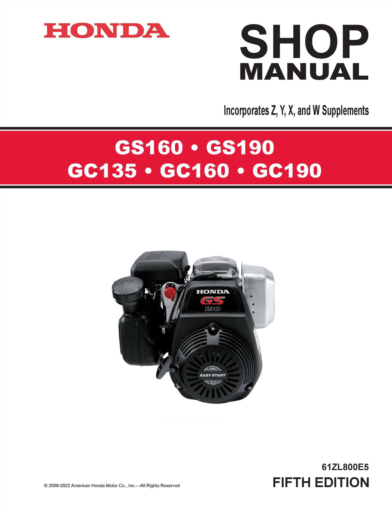 honda gc190 engine repair manual