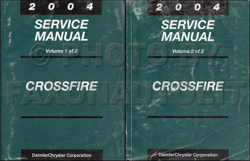 chrysler crossfire repair manual