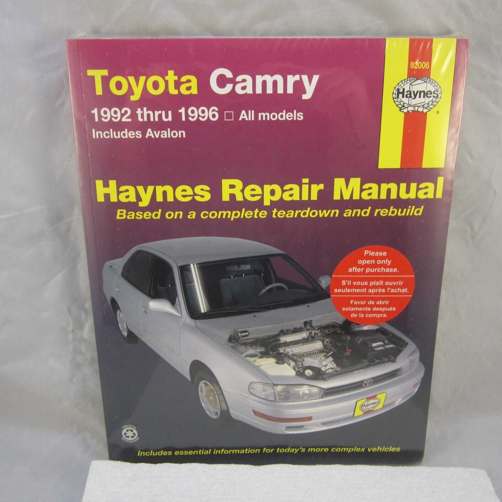 1996 toyota camry repair manual