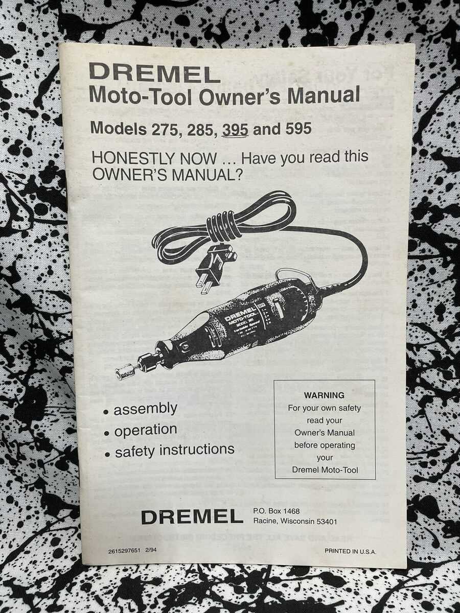 dremel tool repair manual