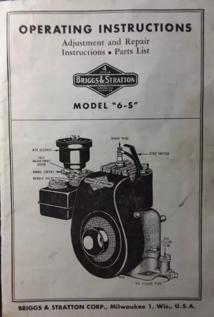 briggs and stratton motor repair manual