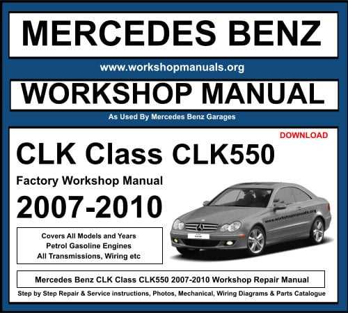 mercedes clk repair manual