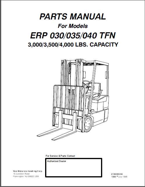 yale forklift repair manual