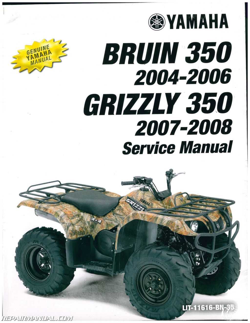 yamaha bruin 350 repair manual