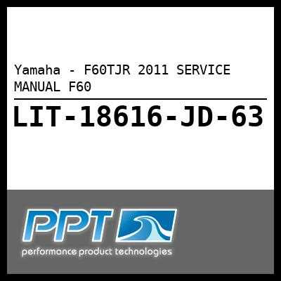 yamaha f60 repair manual