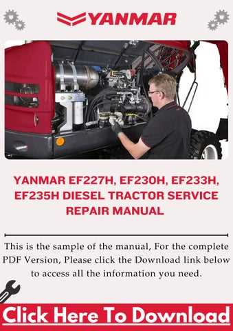 yanmar tractor repair manual