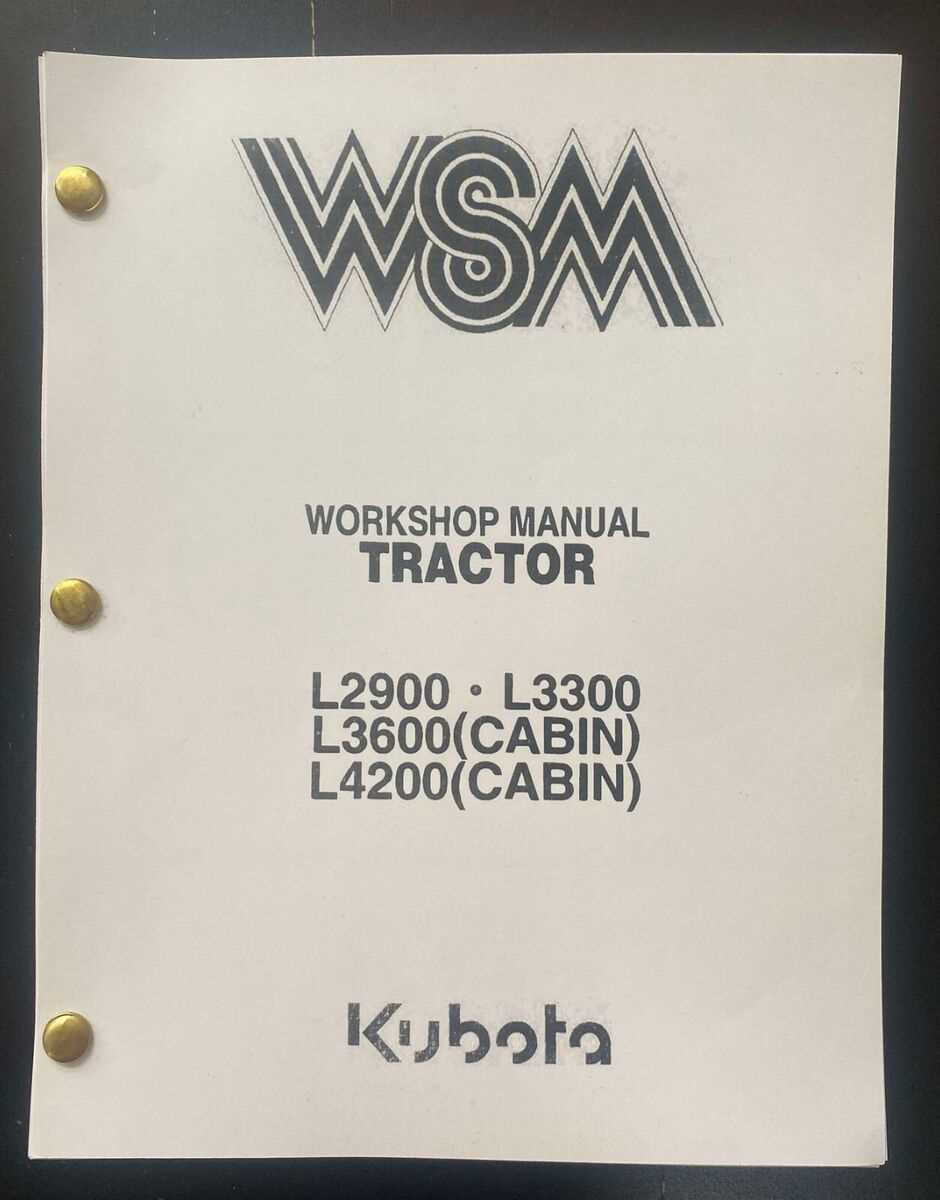 kubota l4400 repair manual