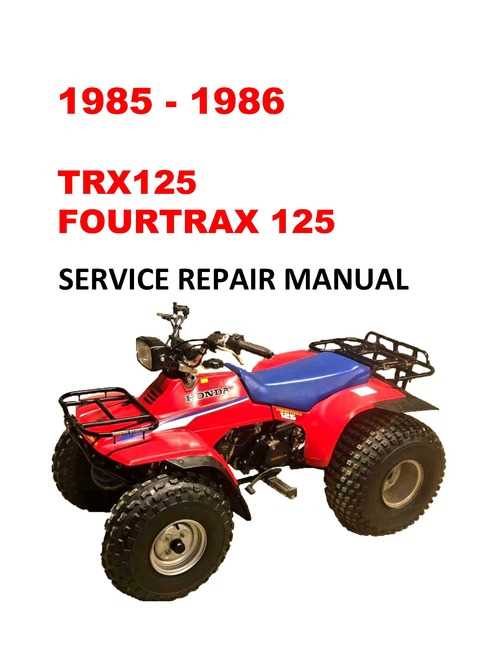 1993 honda fourtrax 300 repair manual