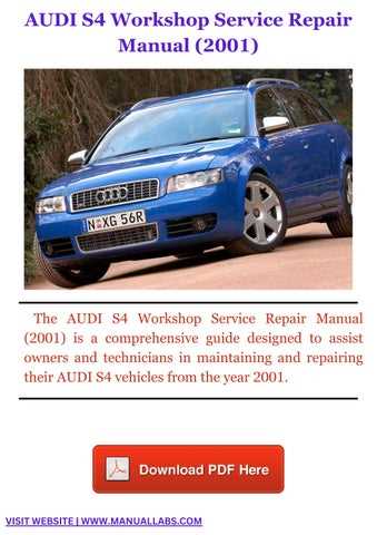 audi s4 repair manual