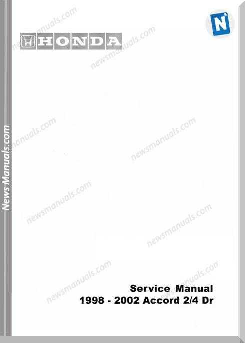 2002 accord repair manual