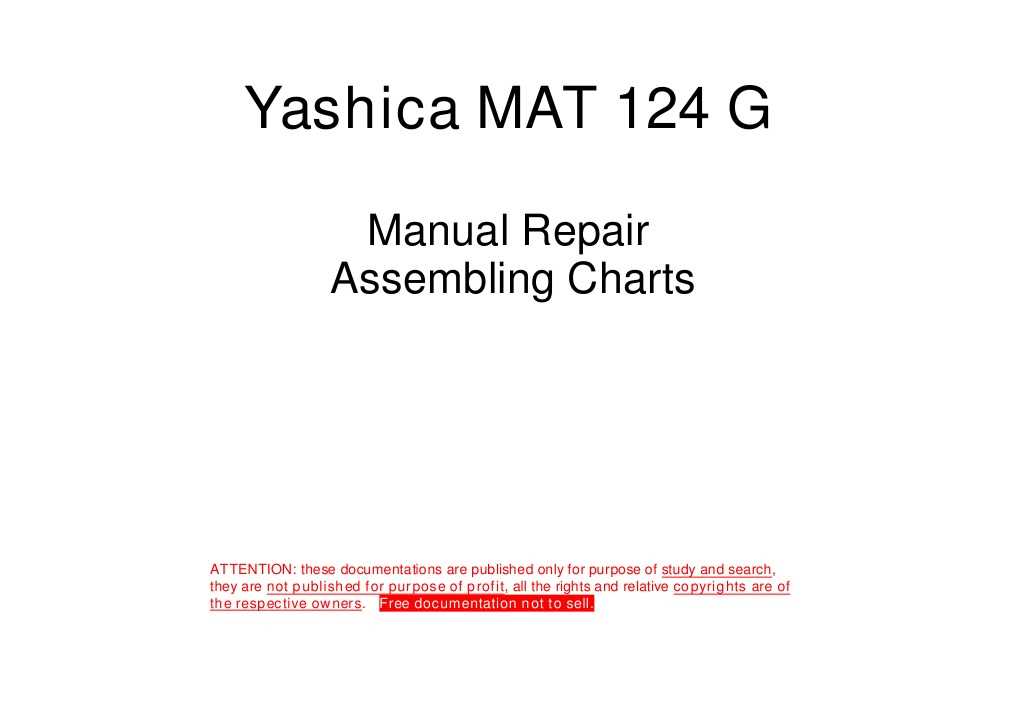 yashica mat repair manual