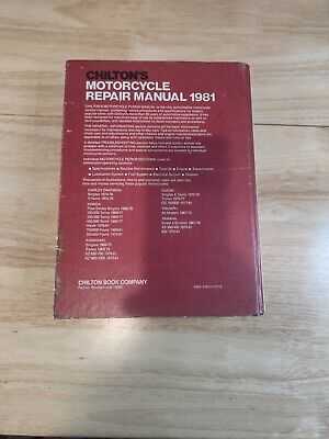 chilton repair manuals for motorcycles