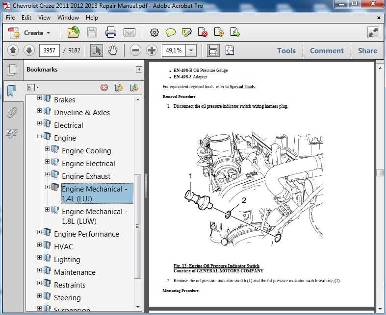 2012 chevy cruze repair manual