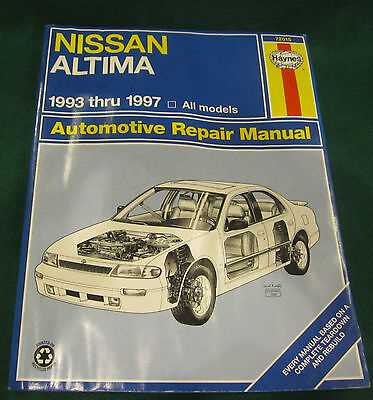 nissan altima service repair manual