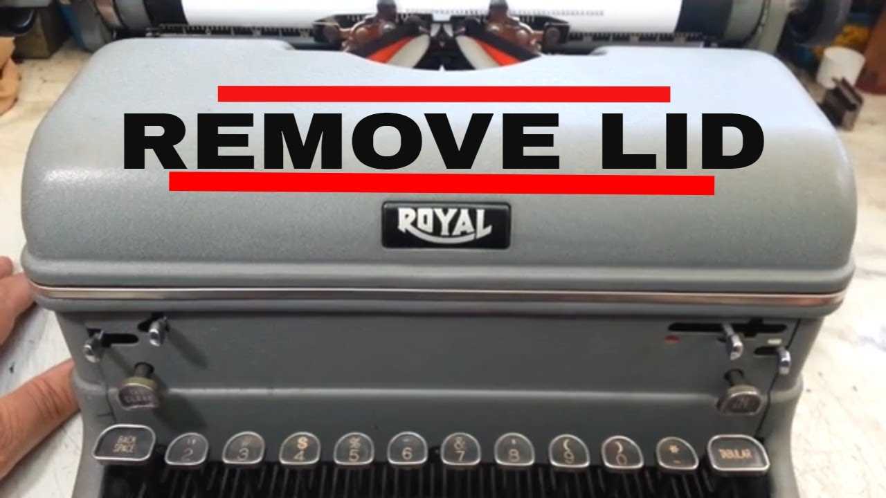 royal kmm typewriter repair manual