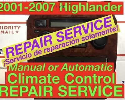 2003 toyota highlander repair manual