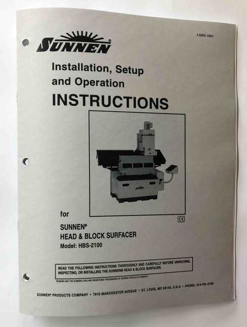 sunnen lbn repair parts manual