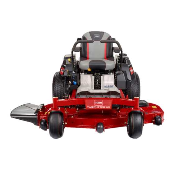 toro zero turn mower repair manual