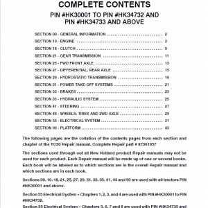 new holland tc30 repair manual