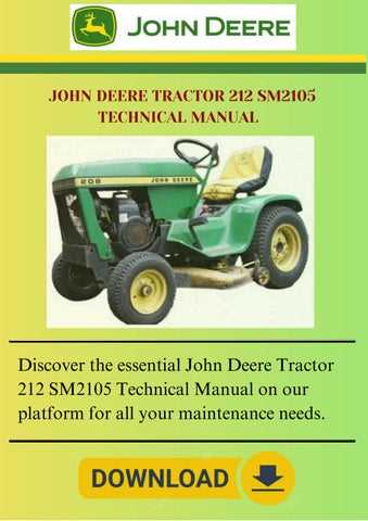 john deere 212 repair manual