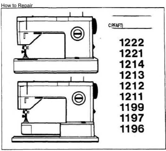 sewing machine repair manuals