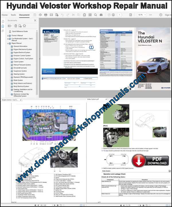 hyundai veloster repair manual