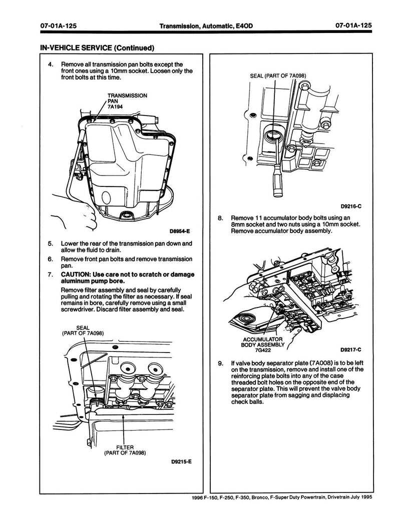 1995 ford bronco repair manual