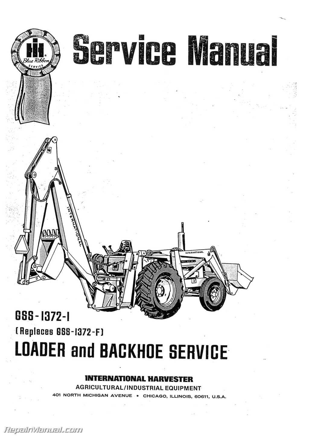 international tractor repair manual