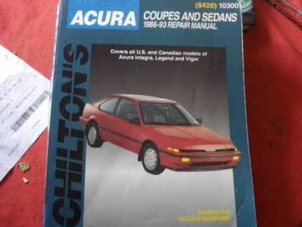 honda integra repair manual