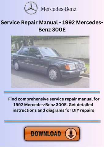 1993 mercedes 300e repair manual